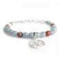 Preview: Aquamarin Rhodonit Lebensbaum Armband