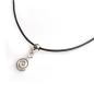 Preview: Kautschukband Silber Charm Spirale