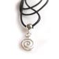 Preview: Kautschukband Silber Charm Spirale