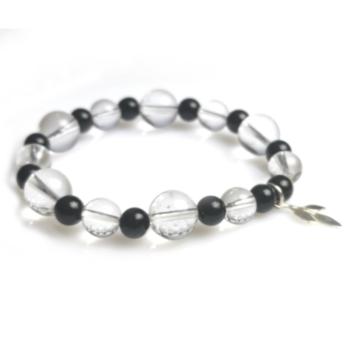 Bergkristall Onyx Armband
