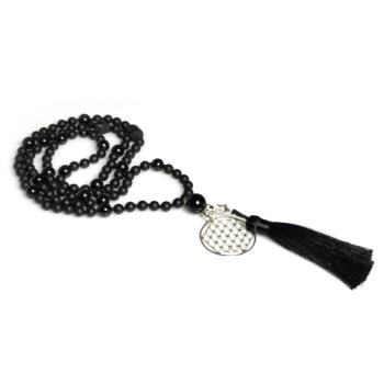 Onyx Turmalin Mala Kette