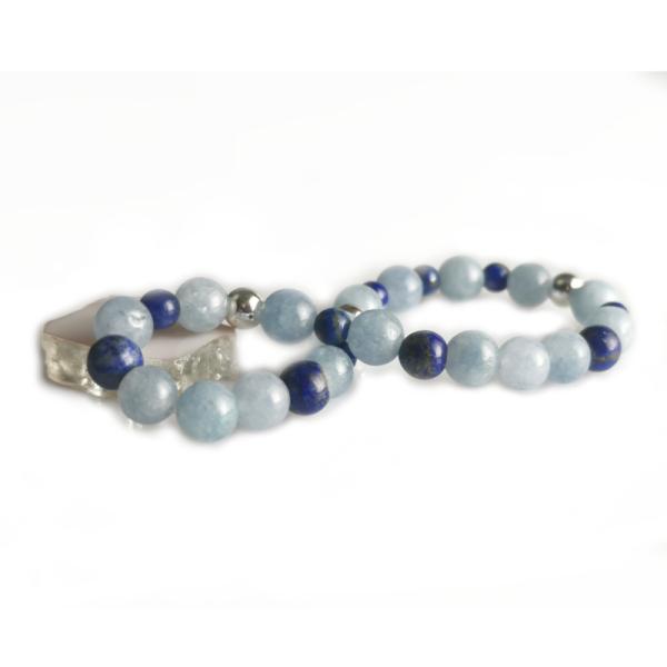 Aquamarin Lapislazuli Armband
