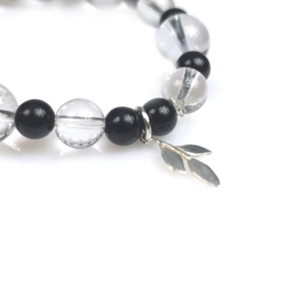 Bergkristall Onyx Armband