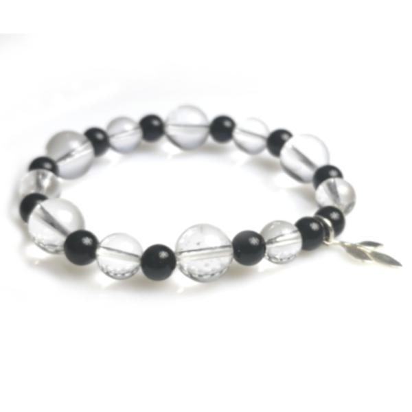 Bergkristall Onyx Armband