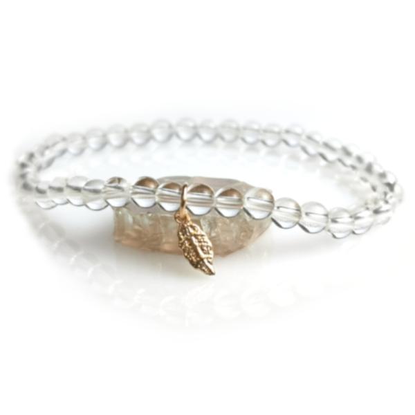 Bergkristall Armband elastisch