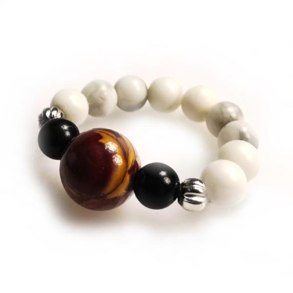 Howlith Onyx Ring