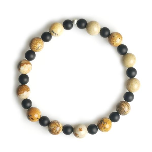 jaspis onyx armband