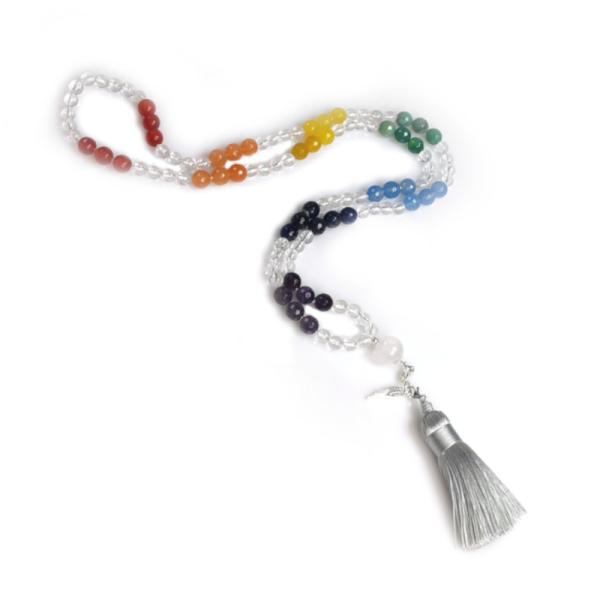 Bergkristall Mala Kette