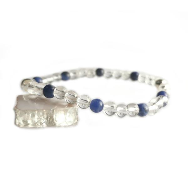 Bergkristall Sodalith Armband