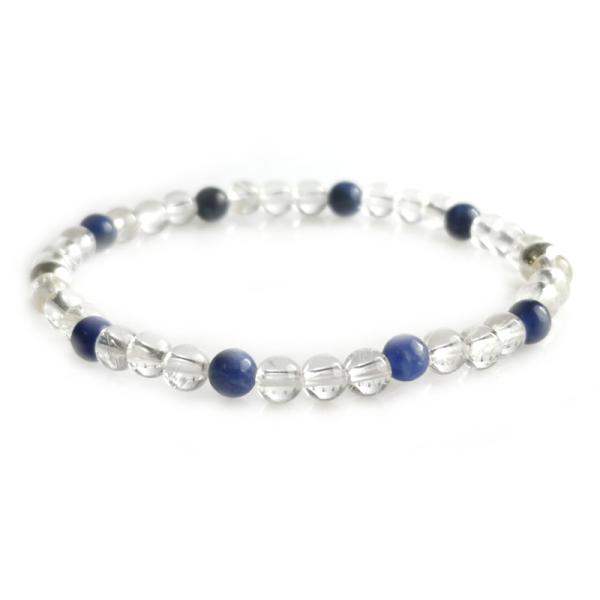 Bergkristall Sodalith Armband