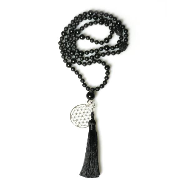 Onyx Turmalin Mala Kette